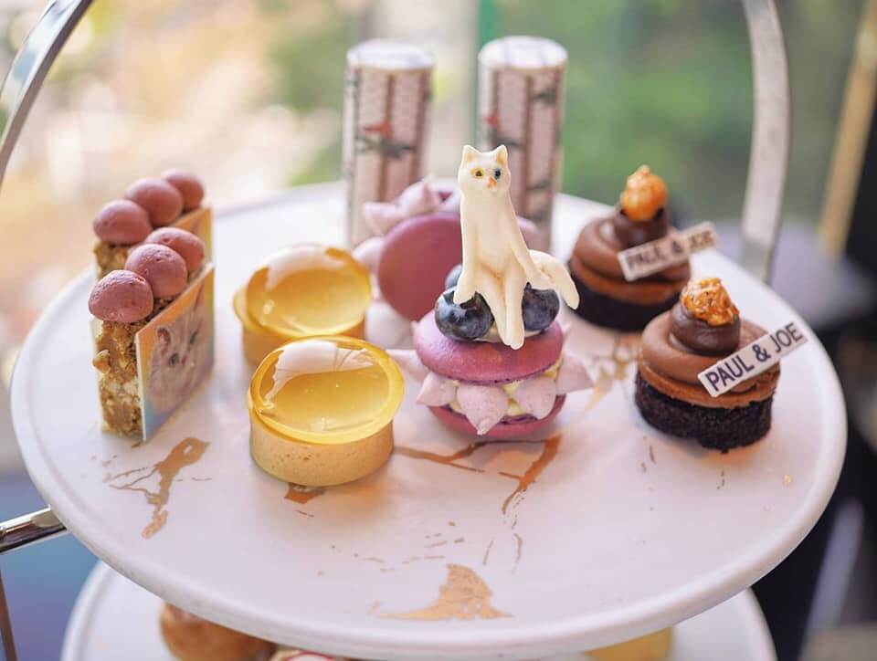 下午茶甜品都加入大量貓咪元素,非常可愛!