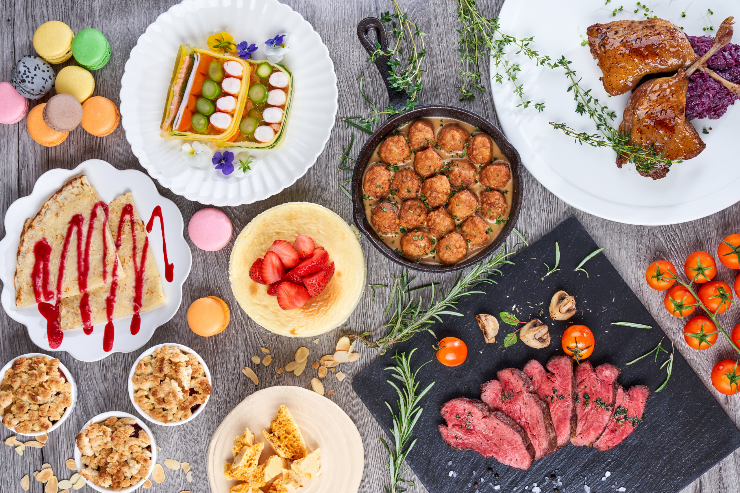 來黃金海岸酒店聆渢咖啡廳的歐陸「味」力自助晚餐，豐富又好味，讓人垂涎三尺。