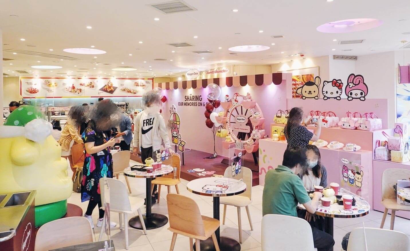 店子以粉紅色為主調裝修，洋溢甜蜜氣息。