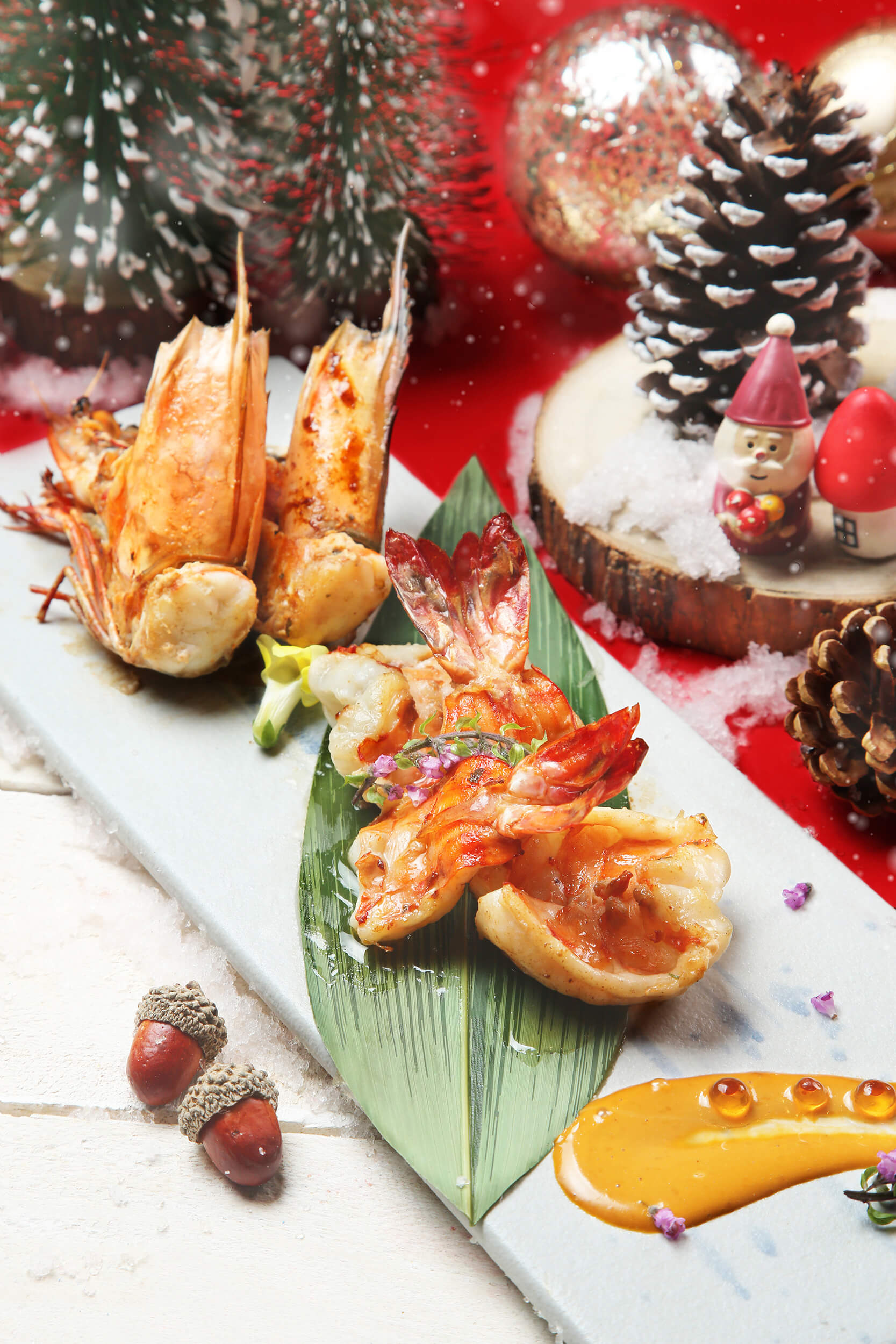 車海老鐵板燒,加上海膽醬,鮮味十足。