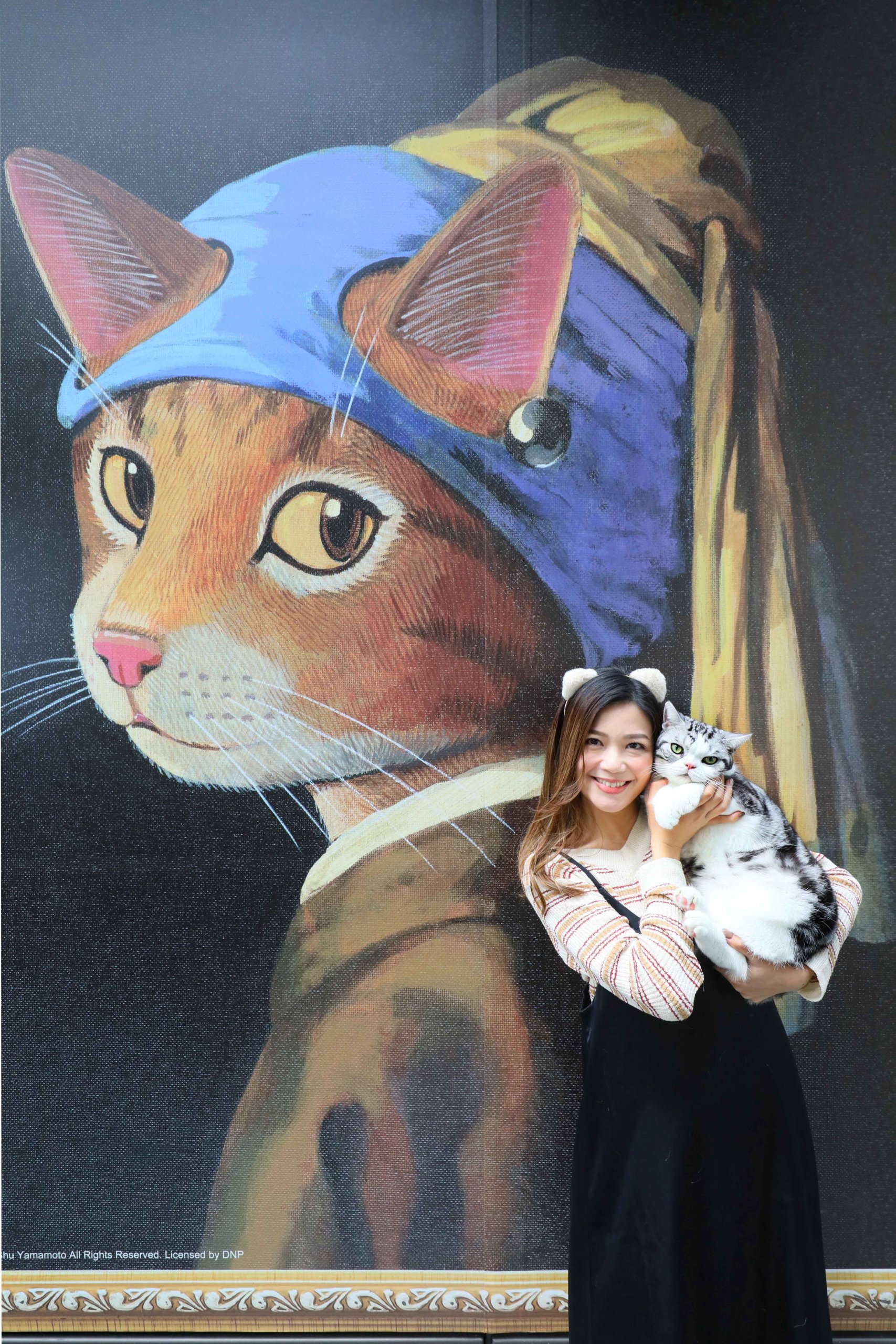 最尾一站,必定要跟《戴珍珠耳環的少女貓》的巨型喵作前打卡留念,記下喵之足跡!