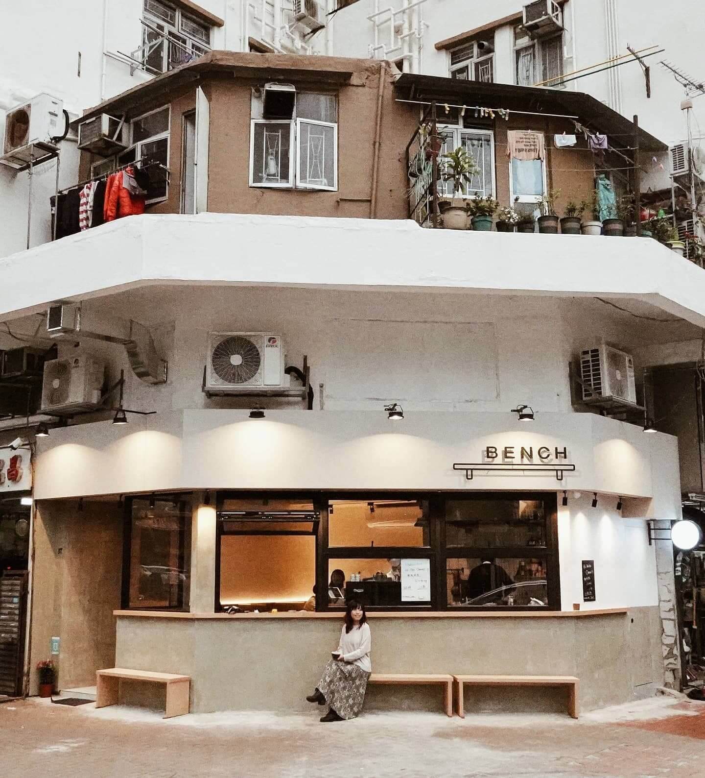 bench cafe位於芙蓉街,鄰近南豐紗廠,又係一個文青好去處。