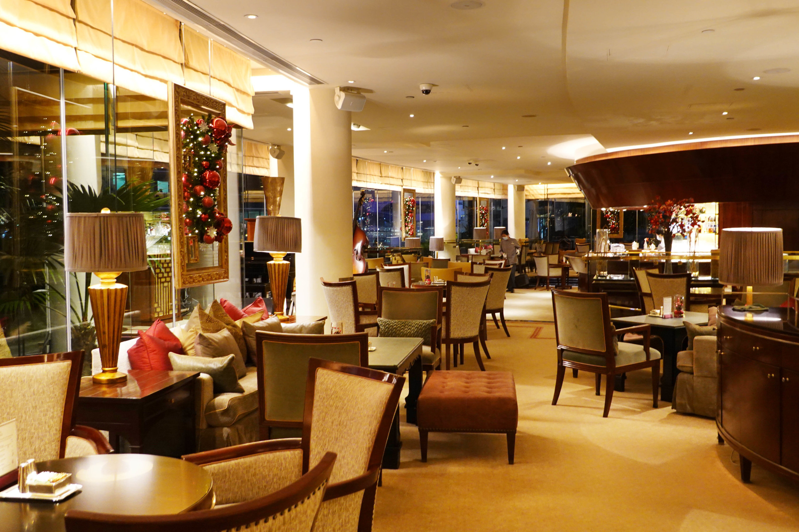 酒店位於金鐘,用餐環境舒適。