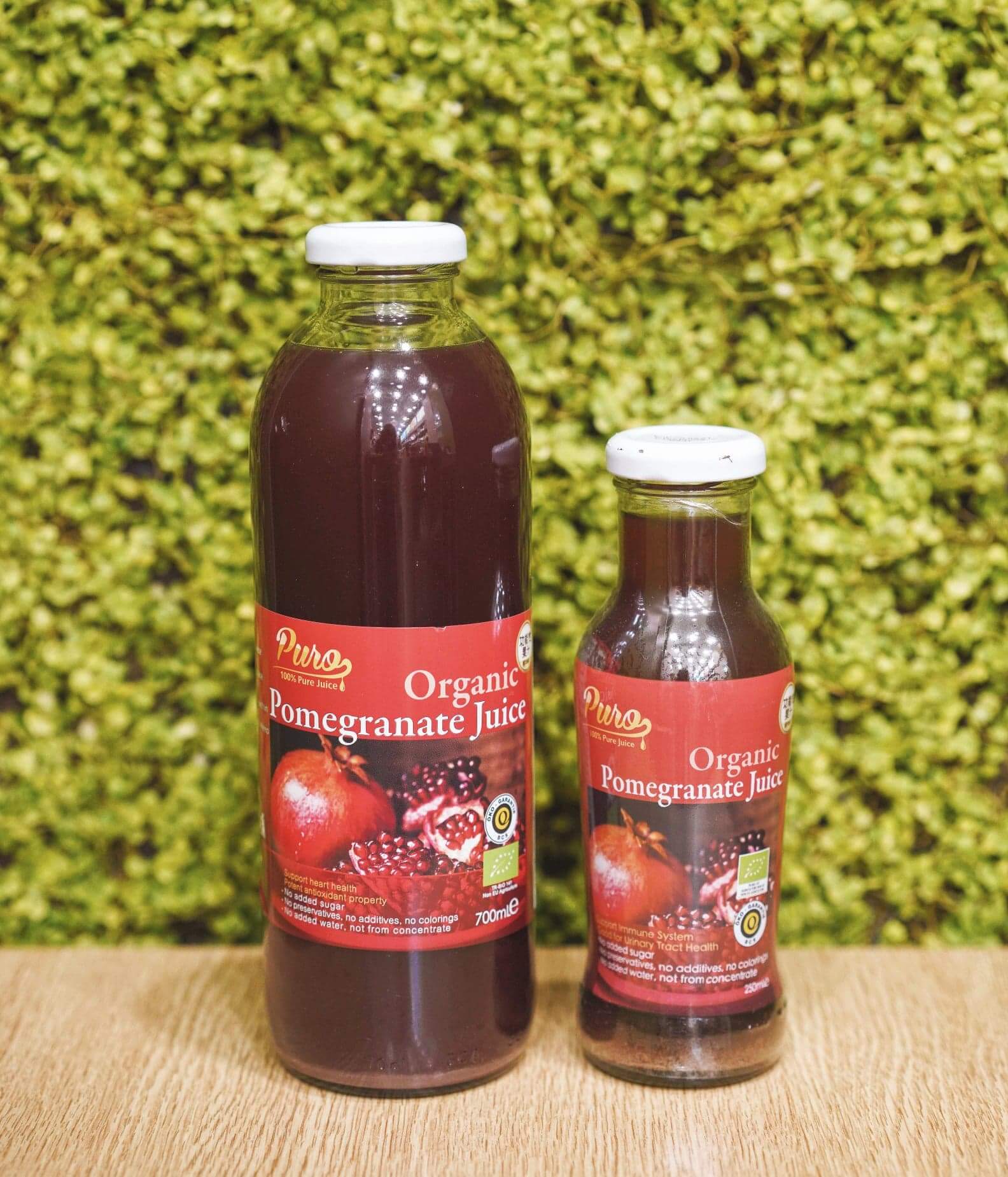 Pure 100% 有機純紅石榴汁 700ml HK$69（買2件或以上88折）