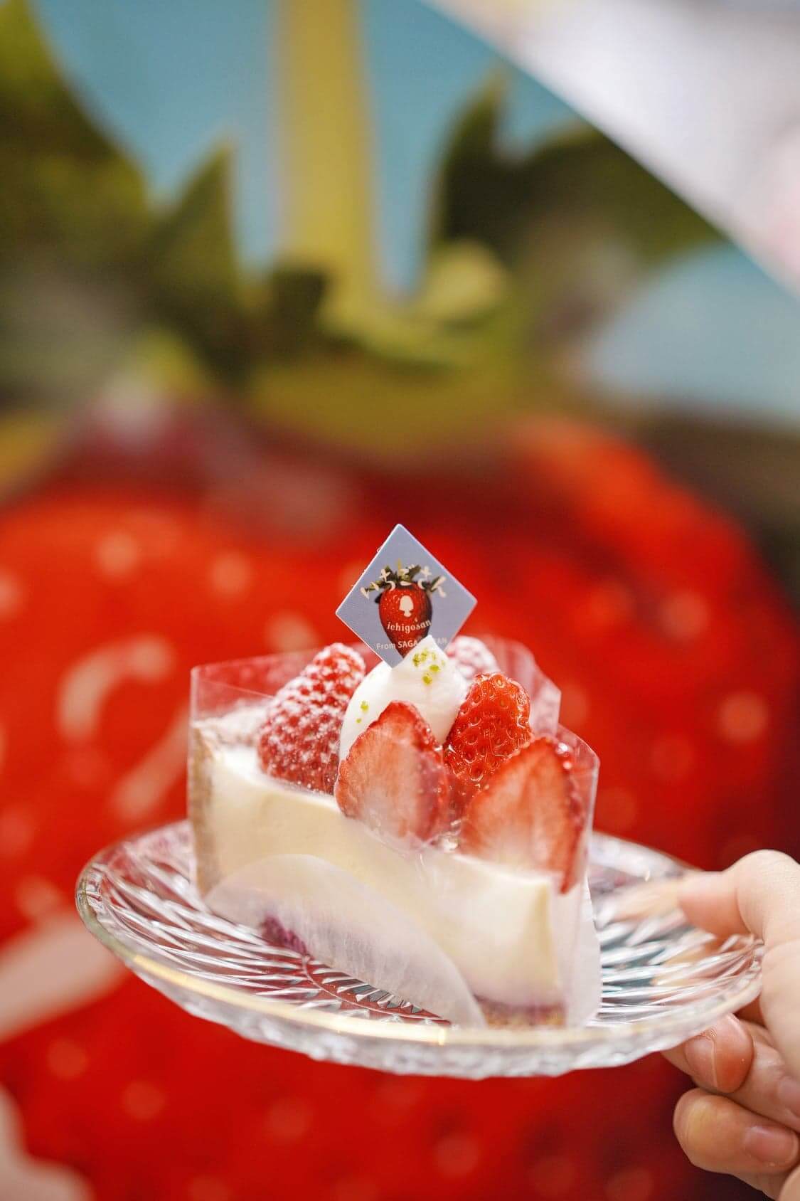 松岡先生特別為「佐賀莓小姐」做的蛋糕款式,以微酸芝士蛋糕,突顯「佐賀莓小姐」的香甜滋味。