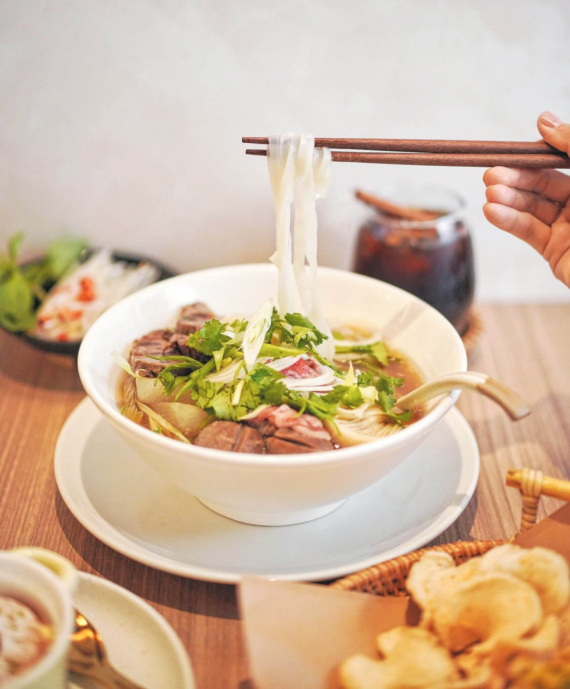 整體味道唔錯,唯獨河粉米度不足,浸咗陣好易斷。