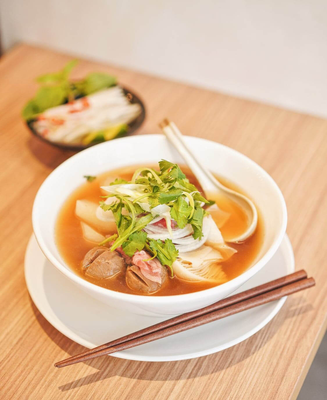 份量頗大嘅火車頭牛肉河粉!