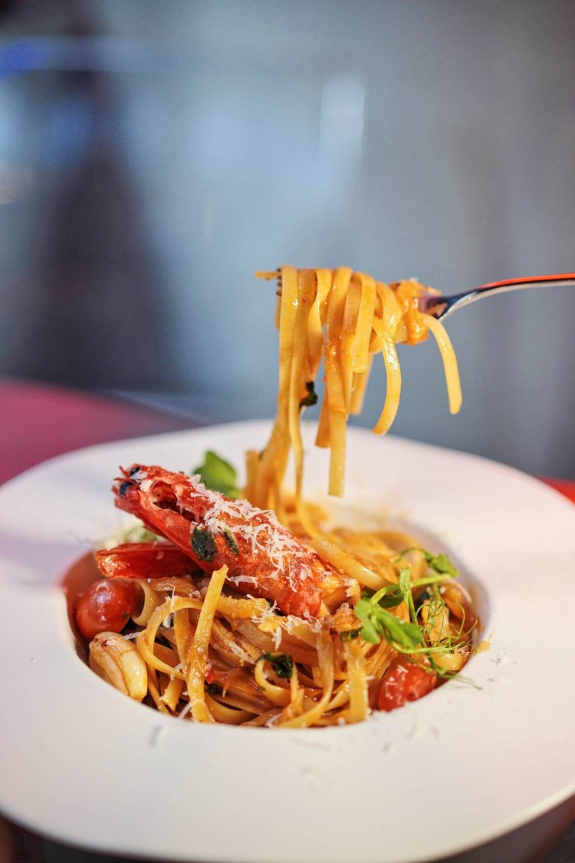 扁意粉好濕潤,掛汁力強。