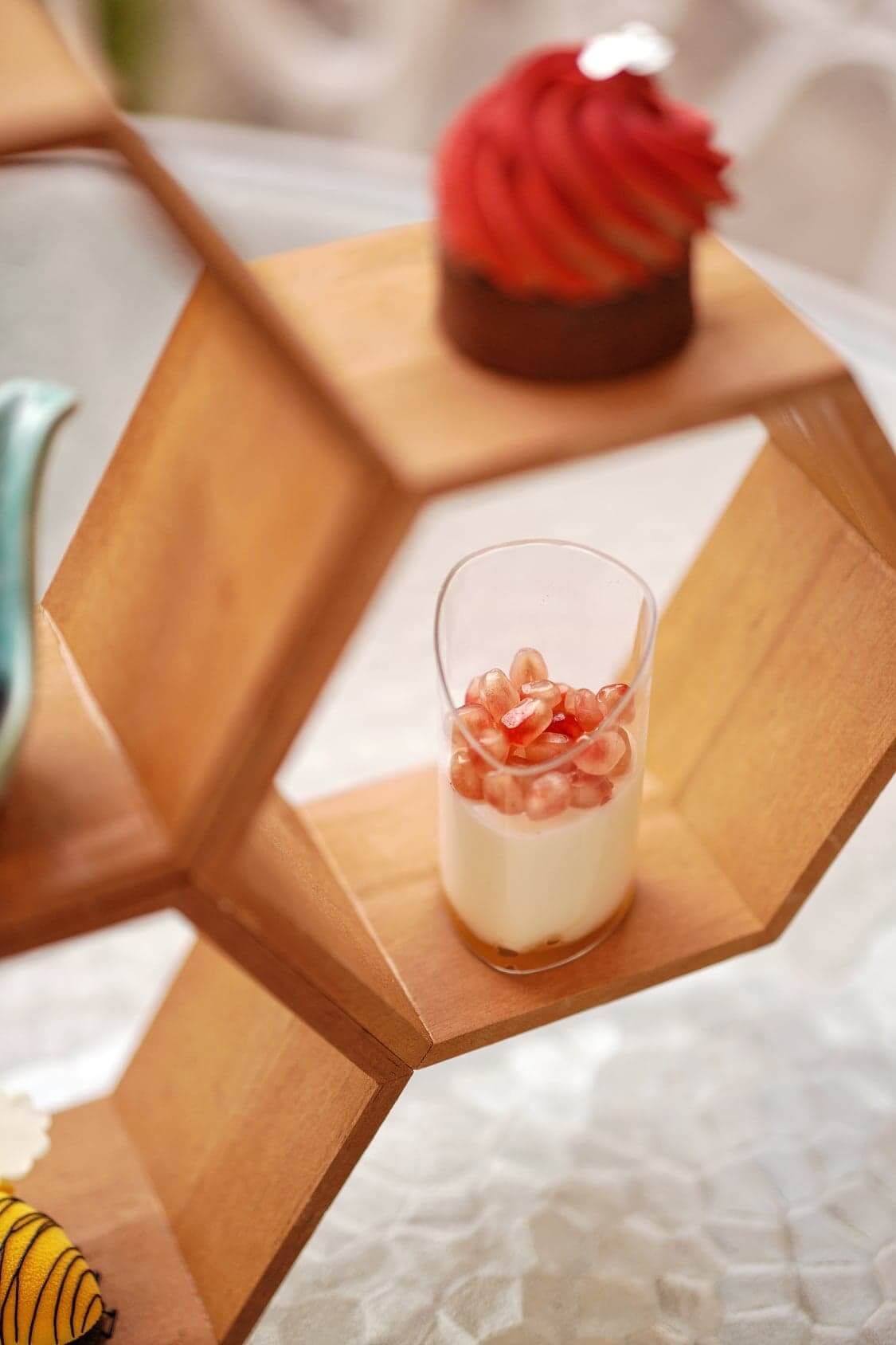 紅石榴乳酪配蜜糖