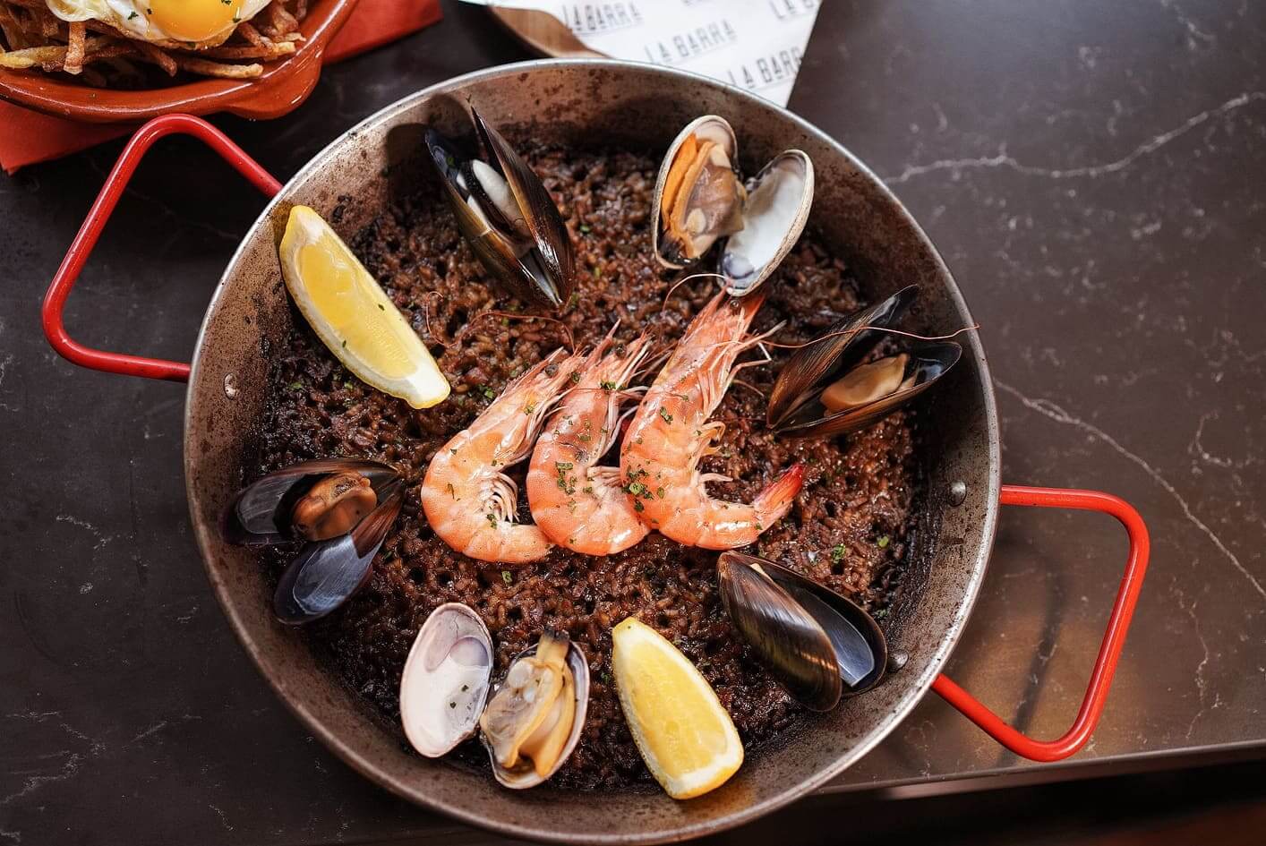 煙韌米粒,充分吸收海鮮湯精華!